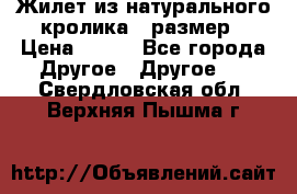 Жилет из натурального кролика,44размер › Цена ­ 500 - Все города Другое » Другое   . Свердловская обл.,Верхняя Пышма г.